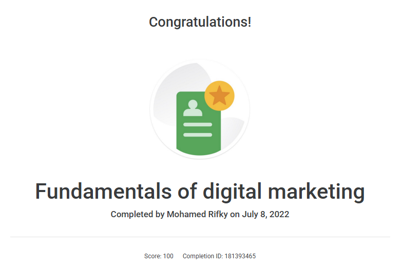 Fundamentals of Digital Marketing